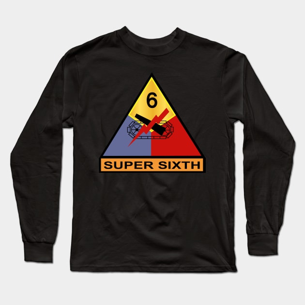 6th Armored Division - Super Sixth wo Txt Long Sleeve T-Shirt by twix123844